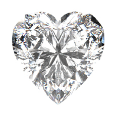 Heart shaped diamonds