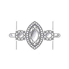 Diamond side stones for engagement rings