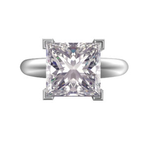 Bright Princess Cut Diamond Rings