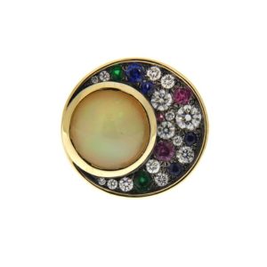 Opal engagement rings
