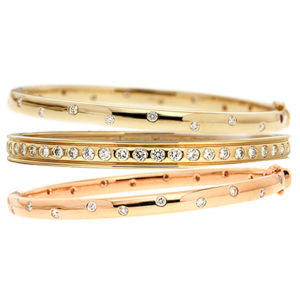 Layered Bangles Replacing Single Pieces in the Everyday Wear Section