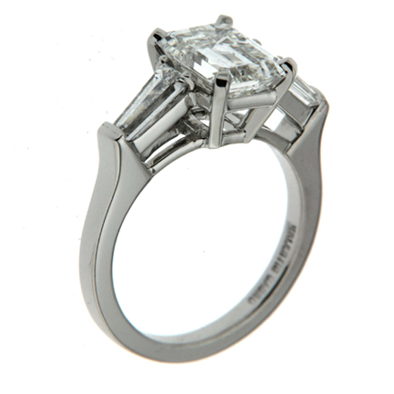 Emerald Cut and Tapered Baguette Ring