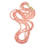 Angel Skin Three Stand Coral Necklace