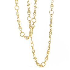 Swan Motifs Gold Chain Necklace