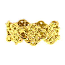 Mariners Knot Yellow Gold Bracelet