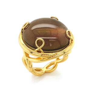 Helix Brown Topaz Ring