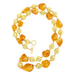 Citrine and South Sea Pearl Necklace